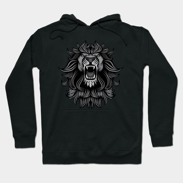 Lion face hoodie 2025